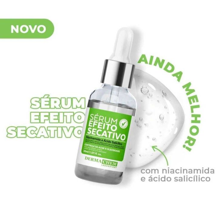 Serum facial efeito secativo e anti oleosidade Dermachem