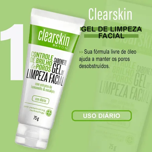 Sabonete Clearskin Gel de Limpeza Facial 50g - Avon