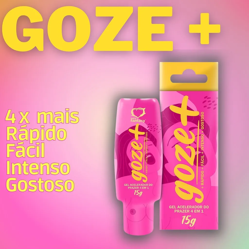 Goze + Gel Acelerador do Prazer 4 em 1 15g Sexy Fantasy