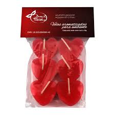 Vela Decorativa Aromatizada em Formato de Coração