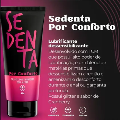GEL LUBRIFICANTE SEDENTA POR CONFORTO 50G
