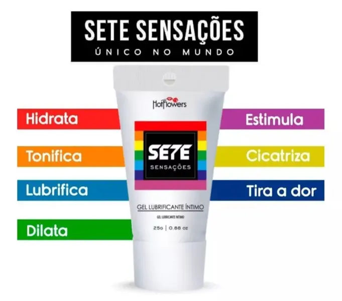 SETE SENSAÇÕES- Gel - HOT FLOWERS