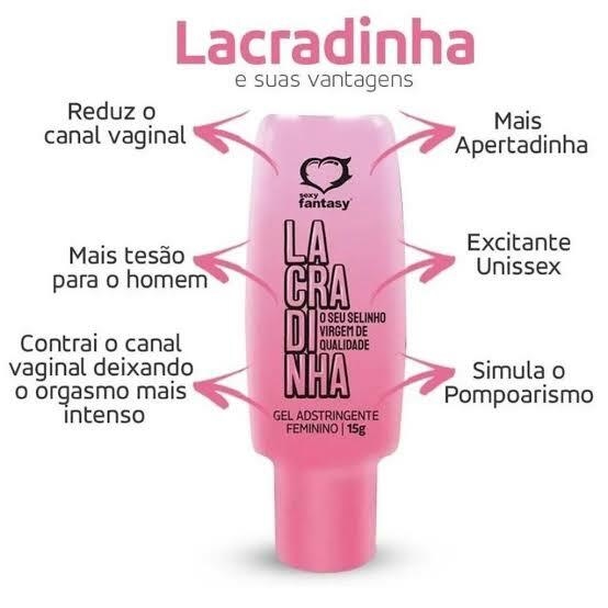  Lacradinha Gel Adstringente Feminino 15g Sexy Fantasy