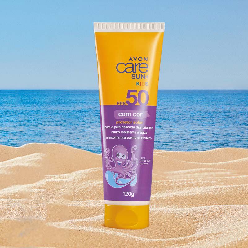 protetor solar infantil FPS 50 a prova d'água