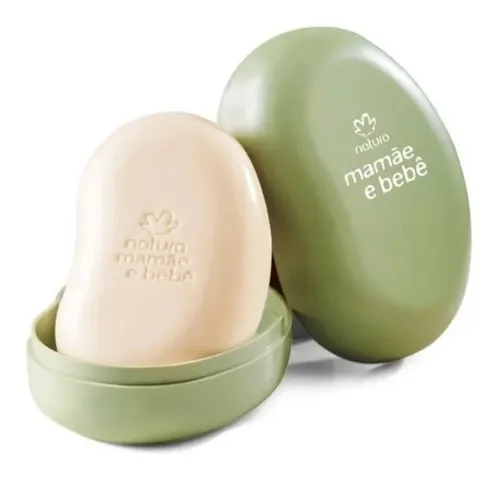  sabonete mamãe bebê com saboneteira