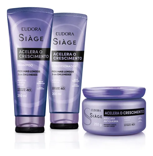 Kit Eudora Siàge Acelera o Crescimento (3 produtos)