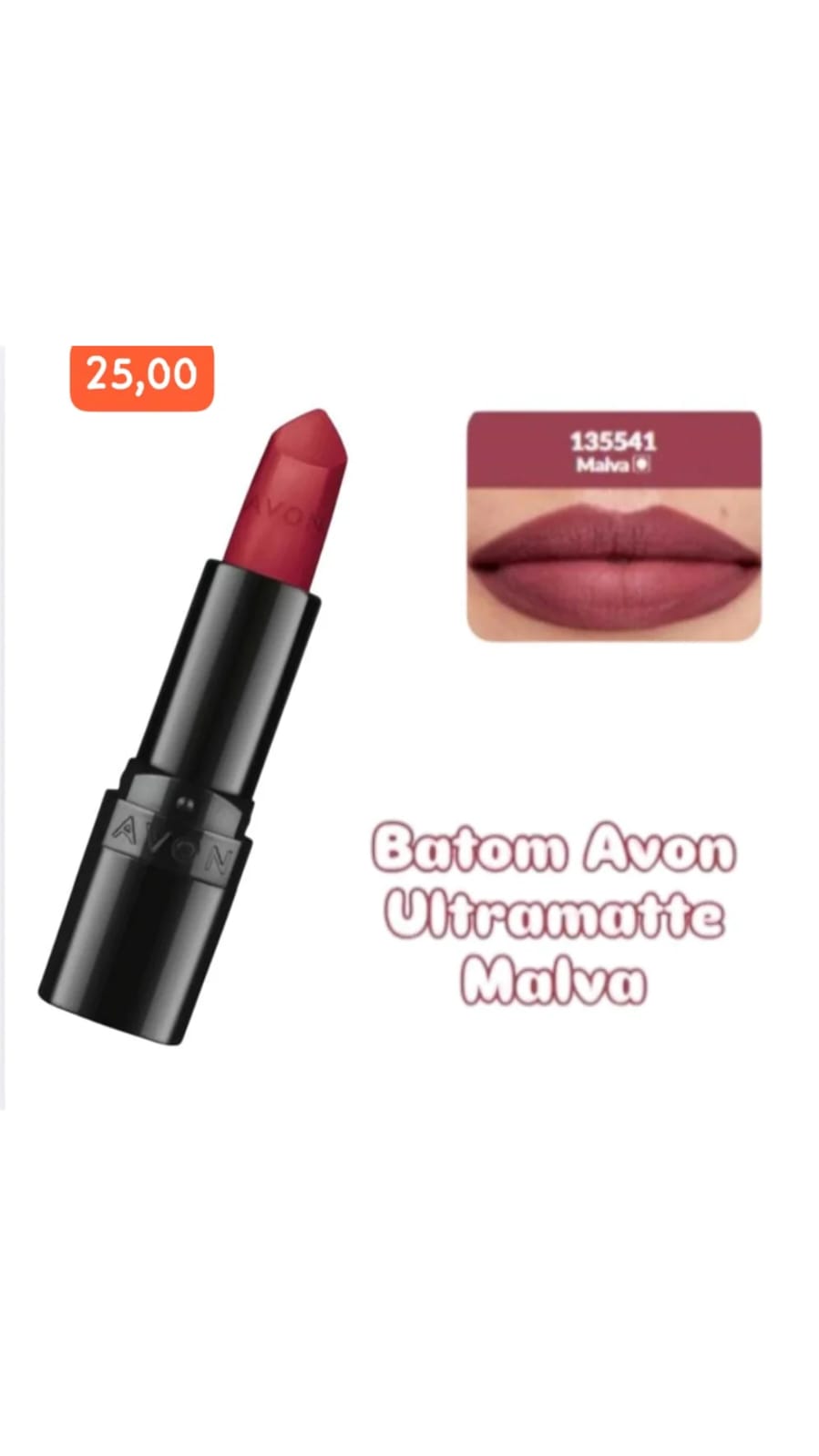 BATOM AVON ULTRAMATTE MALVA