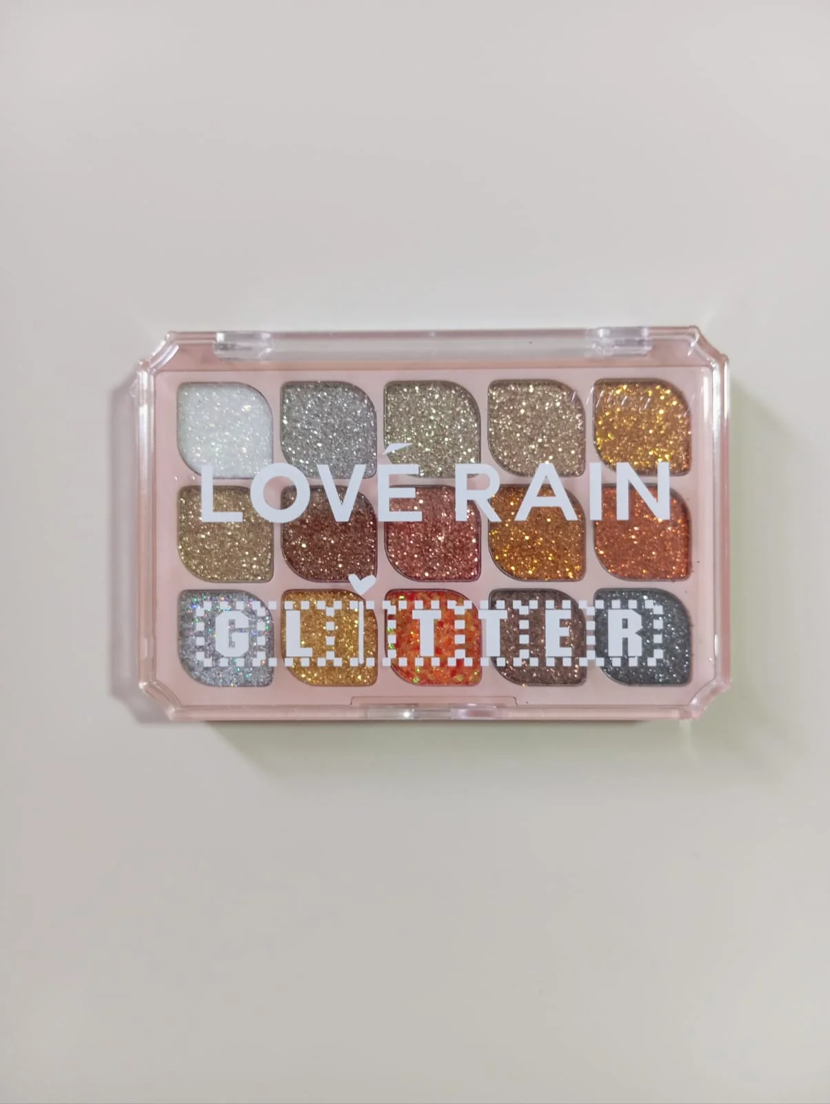  Paleta Sombra Glitter Love Rain 18 Cores