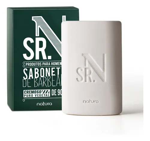 Natura Sabonete De Barbear Em Barra Sr N - 90g