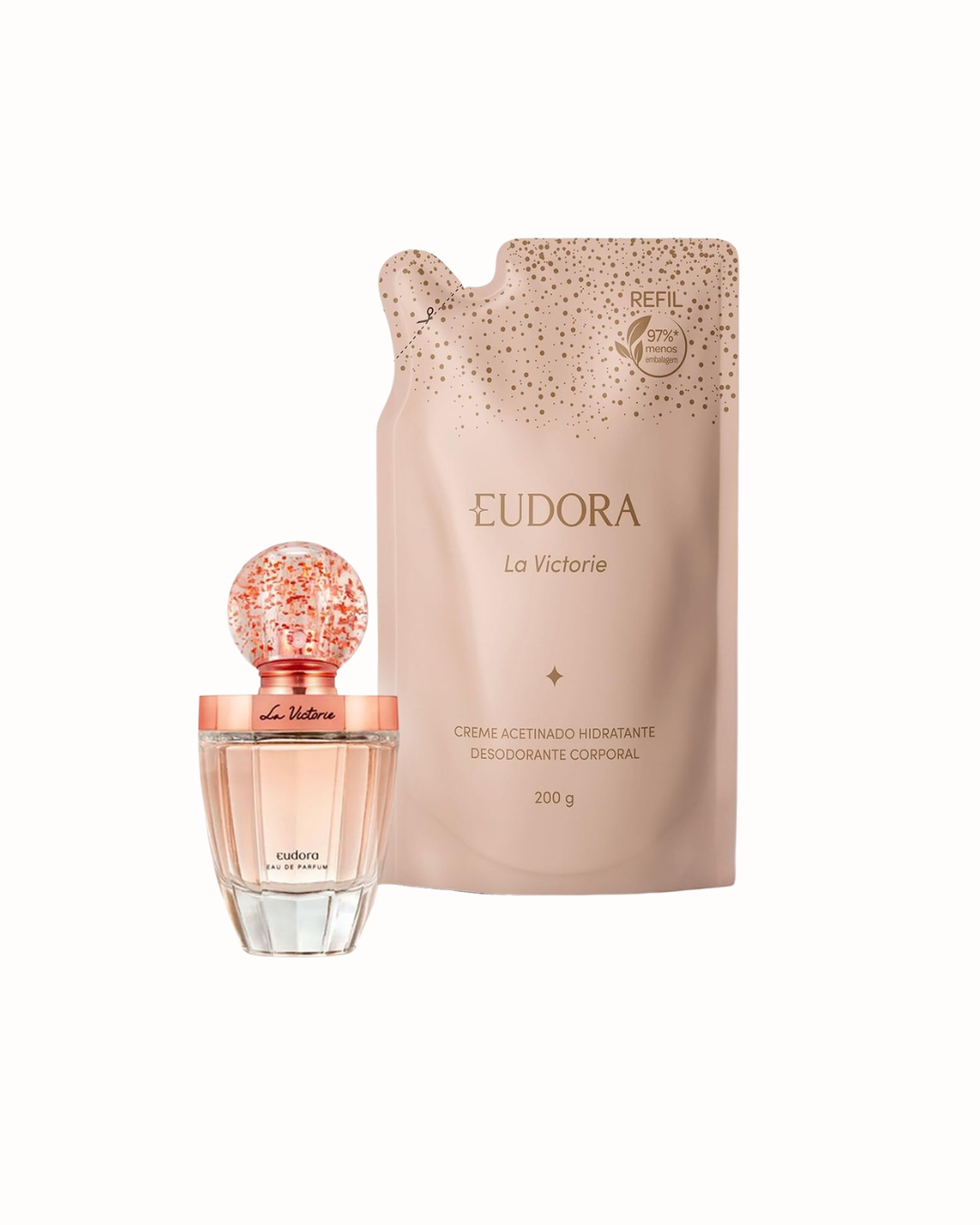 Combo La Victorie: Creme Hidratante 250g +  Eau de Parfum 75ml