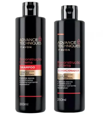 Reconstrução Extrema Advance Techniques Avon Combo Shampoo e condicionador