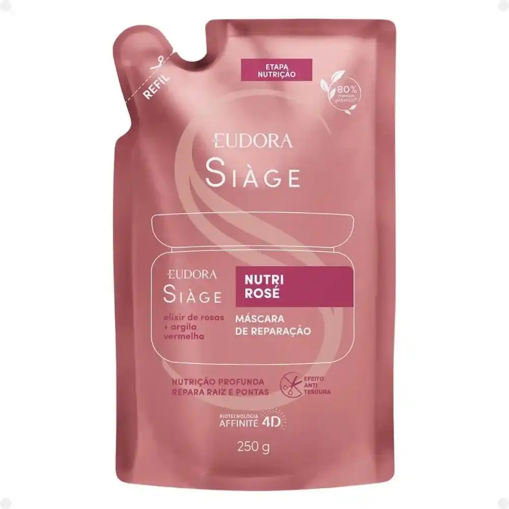 Refil Máscara Capilar Siage Nutri Rosé 250g Eudora