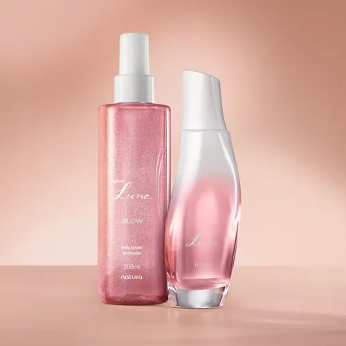 Kit Presente Luna Perfume + Iluminador Glow Feminino Natura