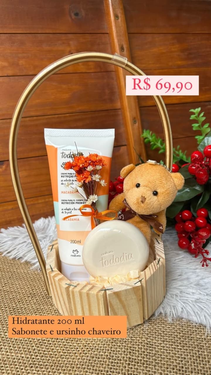 kit cestinha presente 