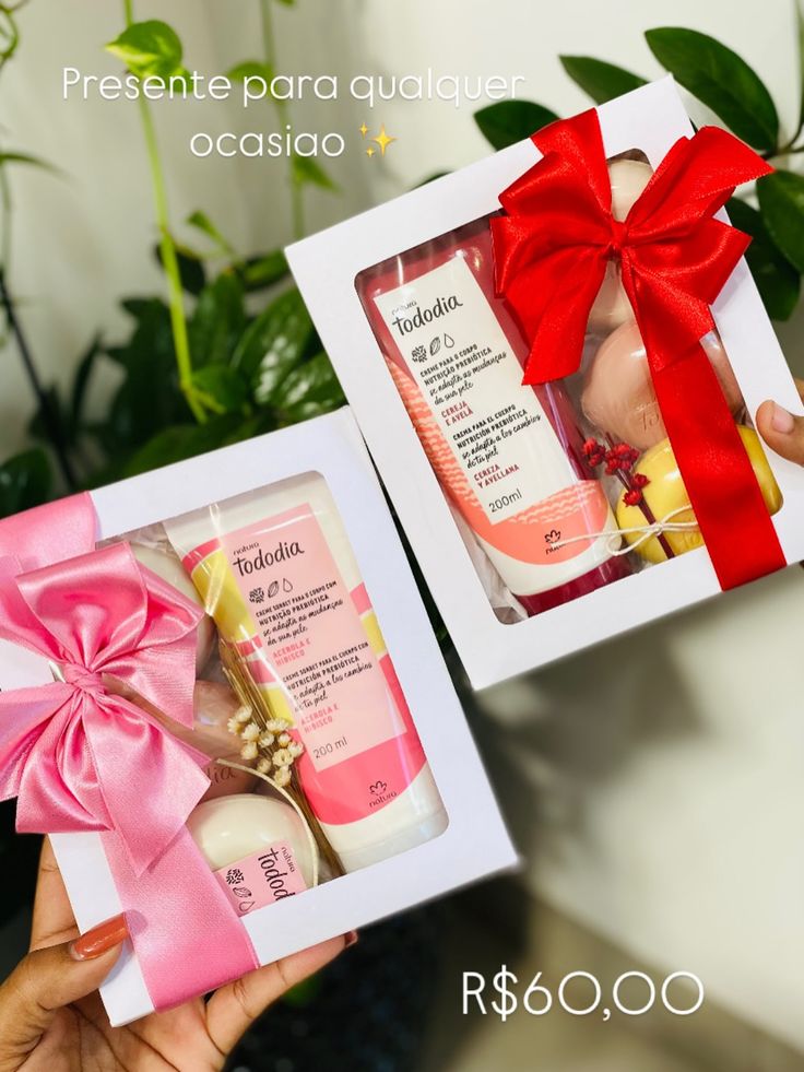 presente hidratante 200ml + 2 sabonete e caixa personalizada 